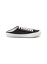 Main View - Click To Enlarge - PEDRO GARCIA  - FLAT ROUND TOE CUT OUT HEEL LACE UP SATIN SNEAKERS