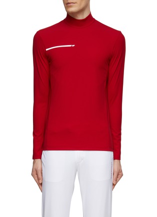 Main View - Click To Enlarge - GOSPHERES - MOCK NECK LONG SLEEVE TOP