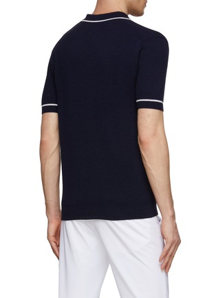 Back View - Click To Enlarge - GOSPHERES - OPEN COLLAR POLO T-SHIRT