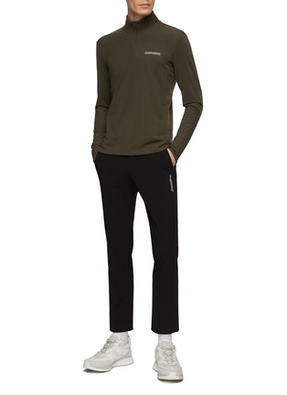 Figure View - Click To Enlarge - GOSPHERES - LONG SLEEVE MOCK NECK ZIP UP UV PROTECTION TOP
