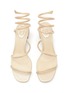 Detail View - Click To Enlarge - RENÉ CAOVILLA - ‘CLEO’ SATIN GOLDEN SHADOW STRASS SANDALS