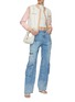 Figure View - Click To Enlarge - ALICE + OLIVIA - ‘Keri’ Snap Button Front Varsity Jacket