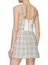 Back View - Click To Enlarge - ALICE & OLIVIA - ‘Decker’ Sweetheart Neck Tweed Mini Dress