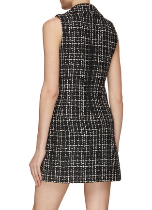 Back View - Click To Enlarge - ALICE + OLIVIA - ‘Jordy’ Tweed Double Breasted Tuxedo Dress