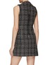 Back View - Click To Enlarge - ALICE & OLIVIA - ‘Jordy’ Tweed Double Breasted Tuxedo Dress