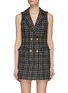 Main View - Click To Enlarge - ALICE + OLIVIA - ‘Jordy’ Tweed Double Breasted Tuxedo Dress