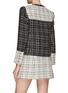 Back View - Click To Enlarge - ALICE & OLIVIA - ‘Jaydn’ Two Toned Tweed Single Breasted Jacket