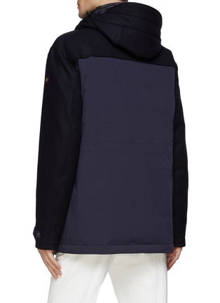 Back View - Click To Enlarge - PAUL & SHARK - BUTTON FRONT MULTI POCKET HOODED FIELD JACKET