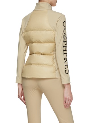 Back View - Click To Enlarge - GOSPHERES - Padded Nylon High Neck Zip Up Jacket