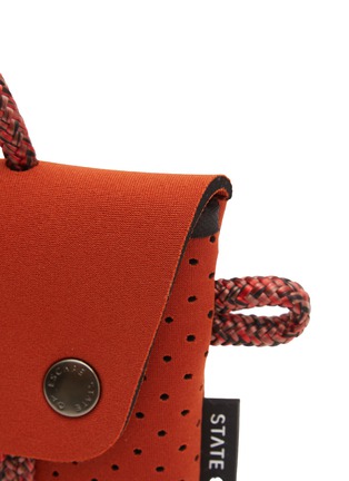 Detail View - Click To Enlarge - STATE OF ESCAPE - ‘Compass’ Neoprene Flapped Belt Bag