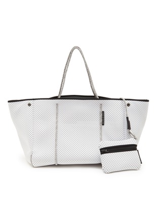 Main View - Click To Enlarge - STATE OF ESCAPE - ‘Escape’ Detachable Zip Pouch Neoprene Tote Bag