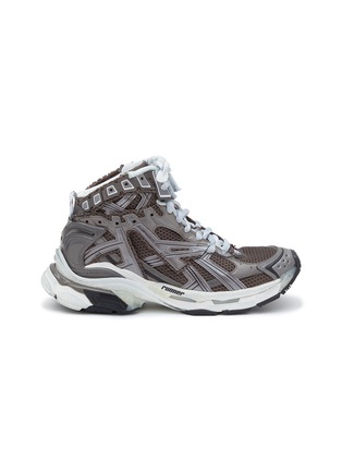 Main View - Click To Enlarge - BALENCIAGA - ‘Runner’ Chunky Sole Mesh High Top Sneakers