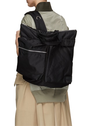 Figure View - Click To Enlarge - SACAI - x Porter ‘Helmet’ Nylon Two-Way Bag