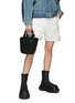 Front View - Click To Enlarge - SACAI - Micro 'Hybrid Marche' Rattan Bucket Bag