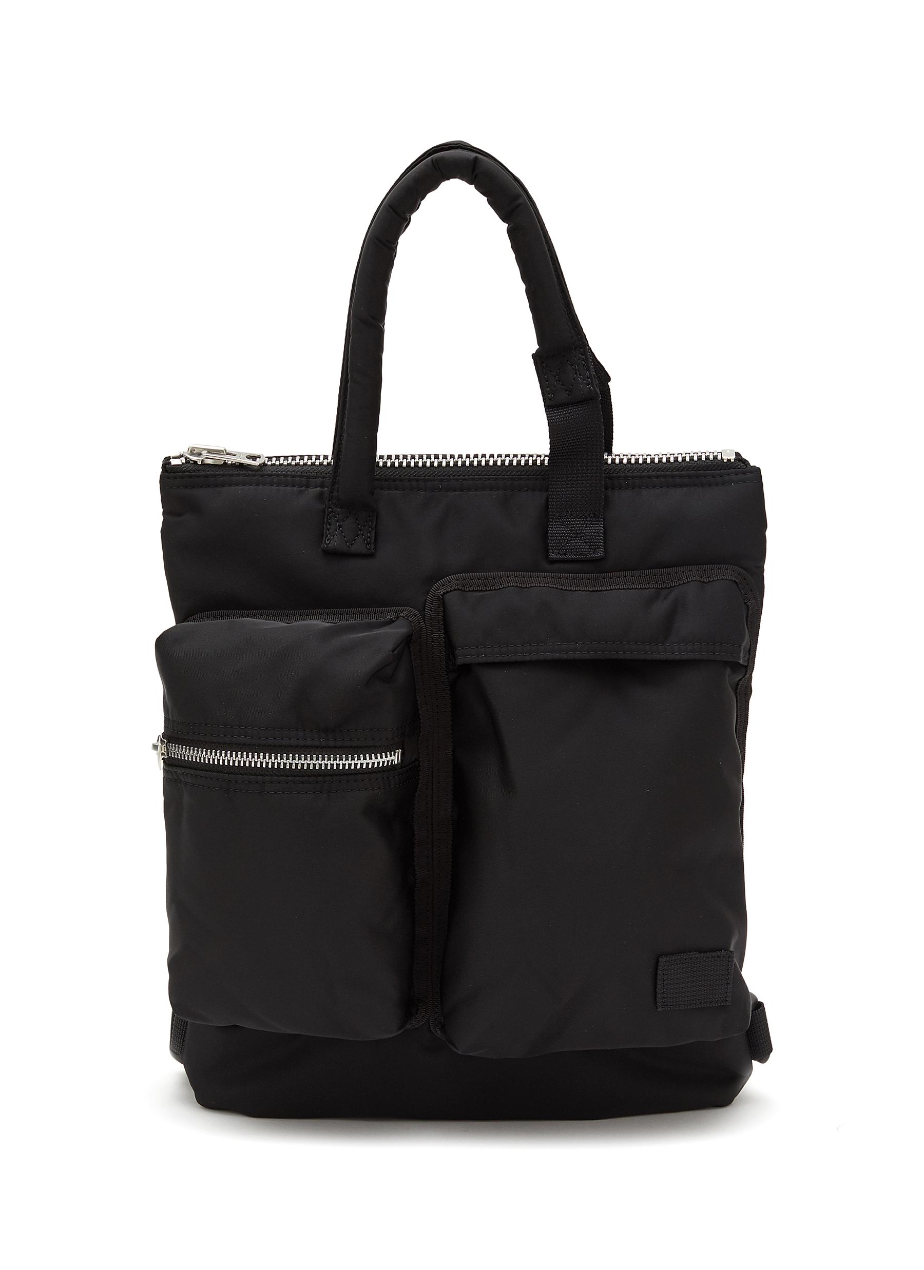 X Porter Small 'helemt' Nylon Two-way Bag In Black