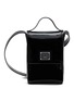 Main View - Click To Enlarge - ACNE STUDIOS - Face Logo Plaque Patent Leather Crossbody Bag