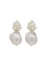 Main View - Click To Enlarge - COMPLETEDWORKS - ‘Tra-La-La’ 14K Gold Plated Sterling Silver Freshwater Pearl Drop Earrings