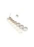 Detail View - Click To Enlarge - COMPLETEDWORKS - 14k Platinum Plated Sterling Silver Pearl Mismatched Earrings