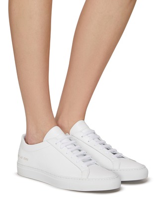 Figure View - Click To Enlarge - COMMON PROJECTS - ‘Original Achilles’ Low Top Leather Sneakers