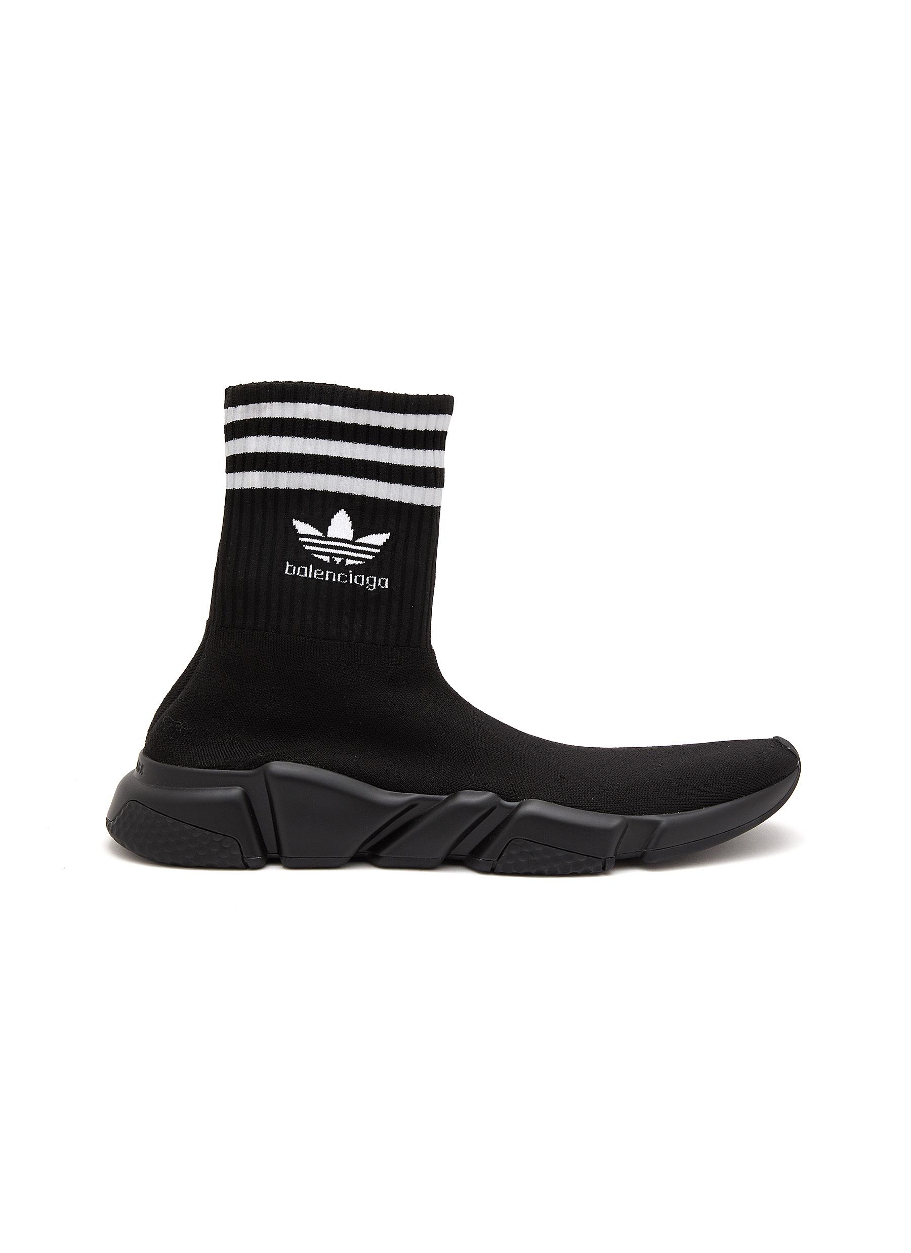 BALENCIAGA x adidas ‘Speed' High Top Sock Sneakers