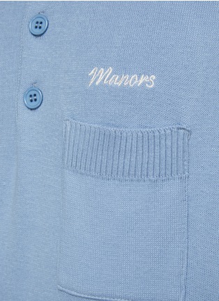  - MANORS - Chest Pocket Cotton Knit Polo Shirt