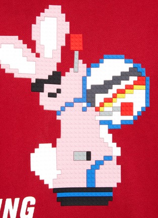  - 8-BIT - ‘Going Into The New Year’ Pixelated Bunny Drawstring Hoodie