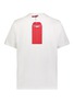 Back View - Click To Enlarge - 8-BIT - ‘Stack Your Paper’ Pixelated Red Pocket Crewneck T-Shirt