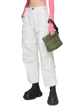 Front View - Click To Enlarge - VEE COLLECTIVE - ‘Porter’ Recycled Nylon Puffer Clutch