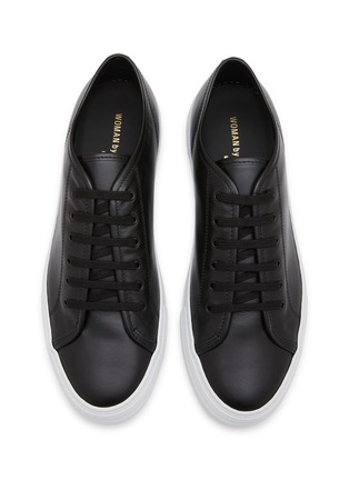 Detail View - Click To Enlarge - COMMON PROJECTS - ‘Tournament’ Low Top Leather Platform Sneakers