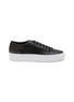 Main View - Click To Enlarge - COMMON PROJECTS - ‘Tournament’ Low Top Leather Platform Sneakers
