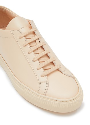 Detail View - Click To Enlarge - COMMON PROJECTS - ‘Original Achilles’ Low Top Leather Sneakers
