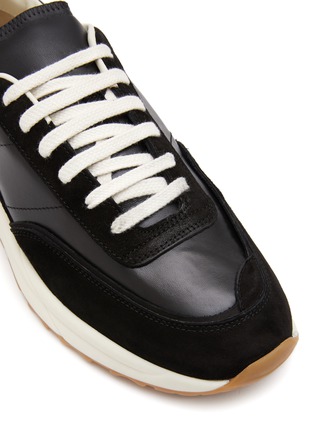 Detail View - Click To Enlarge - COMMON PROJECTS - ‘Track 80’ Low Top Leather Suede Sneakers