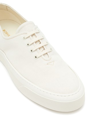 Detail View - Click To Enlarge - COMMON PROJECTS - ‘Four Hole’ Low Top Canvas Sneakers