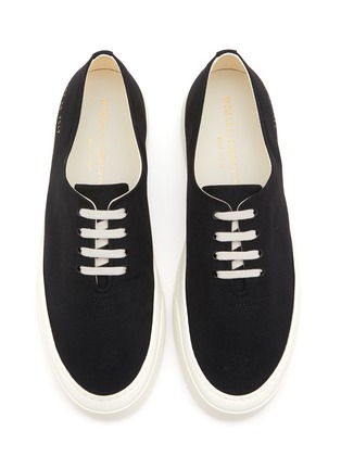 Detail View - Click To Enlarge - COMMON PROJECTS - ‘Four Hole’ Low Top Canvas Sneakers