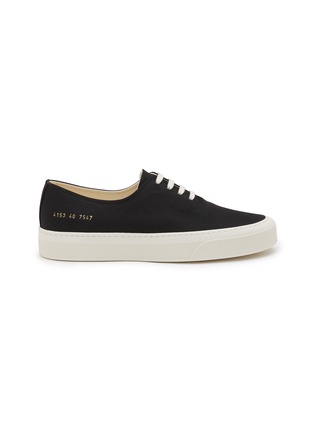 Main View - Click To Enlarge - COMMON PROJECTS - ‘Four Hole’ Low Top Canvas Sneakers