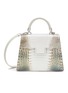 Main View - Click To Enlarge - MARIA OLIVER - ‘Michelle’ Himalaya Crocodile Leather Top Handle Bag