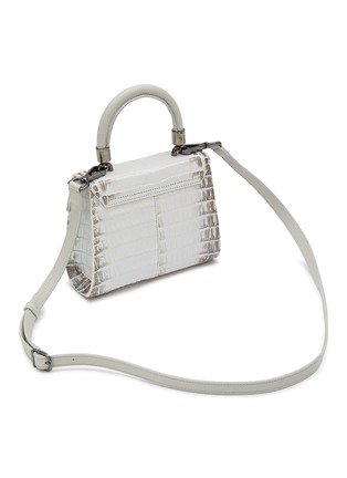 Detail View - Click To Enlarge - MARIA OLIVER - Mini ‘Michelle’ Himalaya Crocodile Leather Top Handle Bag