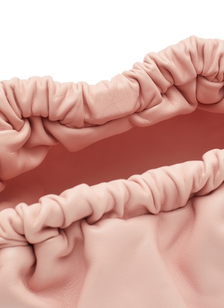 Detail View - Click To Enlarge - MANSUR GAVRIEL - ‘Mini Cloud’ Ruched Opening Leather Clutch
