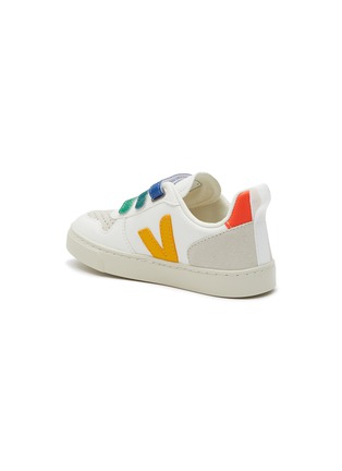 Detail View - Click To Enlarge - VEJA - ‘V-10’ Toddlers Low Top Velcro Vegan Leather Sneakers