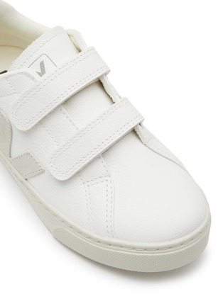 Detail View - Click To Enlarge - VEJA - ‘Esplar’ Kids Low Top Velcro Leather Sneakers
