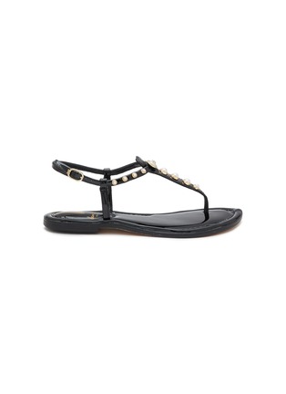 Main View - Click To Enlarge - SAM EDELMAN - ‘Gigi Pearl’ Glossy T-Bar Kids Sandals