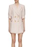 Main View - Click To Enlarge - BLAZÉ MILANO - ‘Anyway’ Peak Lapel Double Breasted Short Sleeve Blazer Dress