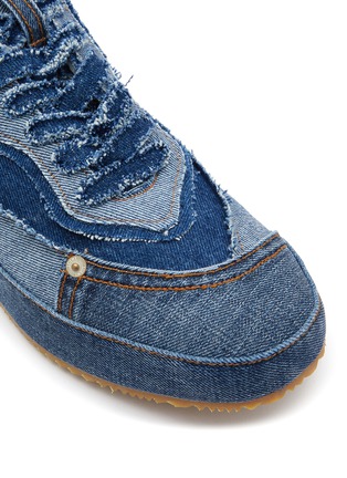 Detail View - Click To Enlarge - LOEWE - Low Top Lace Up Denim Sneakers