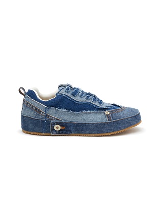 Main View - Click To Enlarge - LOEWE - Low Top Lace Up Denim Sneakers