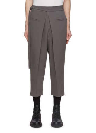 Main View - Click To Enlarge - RE: BY MAISON SANS TITRE - Double Welt Pocket Layered Cropped Pants