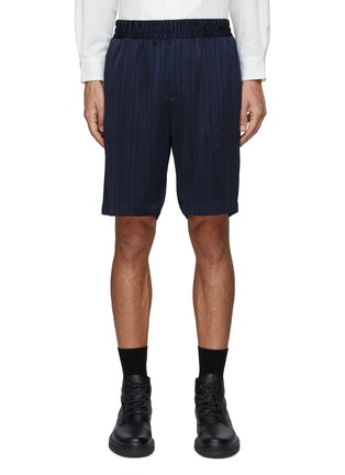 Main View - Click To Enlarge - RE: BY MAISON SANS TITRE - Elasticated Waist Pinstriped Shorts