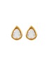 Main View - Click To Enlarge - GOOSSENS - ‘Cachemire’ 24K Gold Plated Brass Rock Crystal Earrings