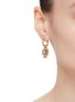 Figure View - Click To Enlarge - GOOSSENS - ‘Talisman’ 24K Gold Plated Brass Enamel Four Leaf Clover Earrings