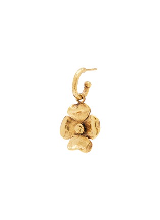 Main View - Click To Enlarge - GOOSSENS - ‘Talisman’ 24k Gold Plated Brass Single Drop Earring