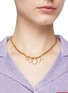 Figure View - Click To Enlarge - GOOSSENS - ‘Cachemire’ 24K Gold Plated Brass Rock Crystal Necklace